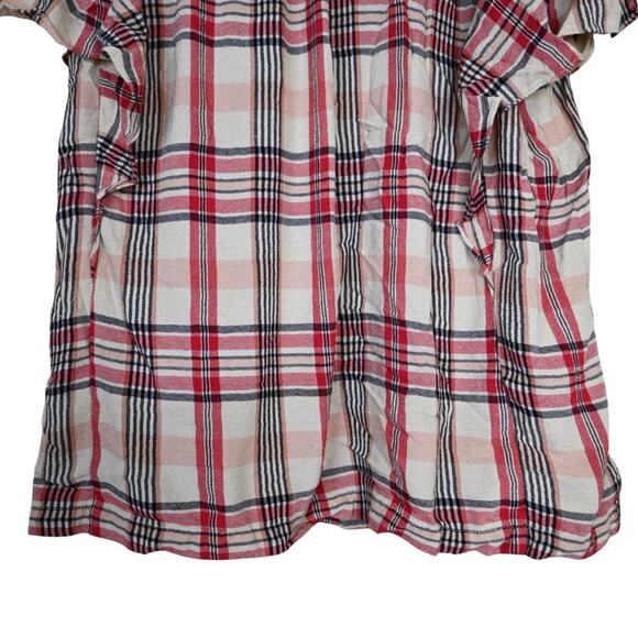 Anthropologie Maeve Women's L Priscillia Plaid Pullover Blouse - Picture 6 of 10